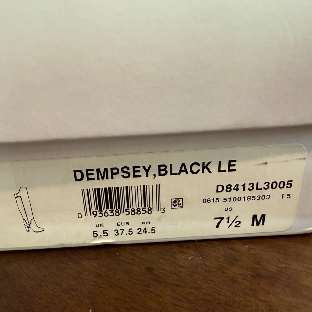Vince Black Italian Leather Heeled Dempsey Boots - Picture 5 of 13